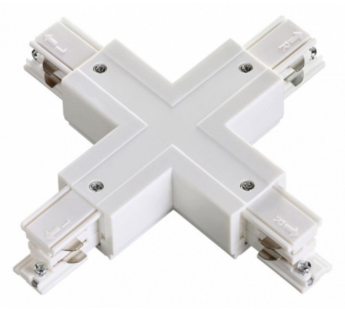 Коннектор X-образный Novotech track white 3phase 135052