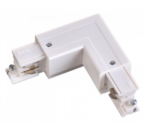 Коннектор угловой Novotech track white 3phase 135062