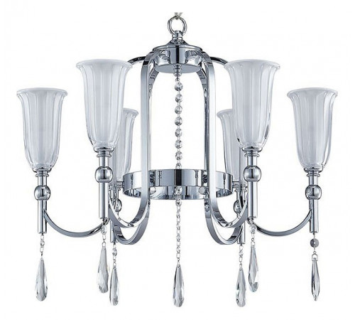 Подвесная люстра Newport 4800 4806+4/C chrome М0068413 Подвесная люстра Newport 4800 4806+4/C chrome М0068413