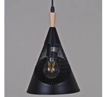 Подвесной светильник Reluce 03250-3.9-01 BK+WOOD