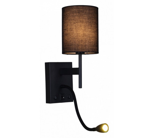 Бра Reluce 86210-9.2-001KT LED3W+E14 BK
