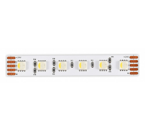 Светодиодная лента ST Luce 24В 18Вт/м 3000К+RGBК 1м IP20 ST1005.318.20RGBW