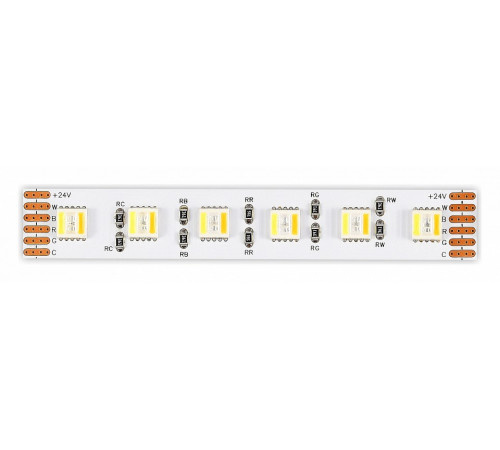 Светодиодная лента ST Luce 24В 18Вт/м 2700/6000К+RGBК 1м IP20 ST1006.018.20RGBCCT