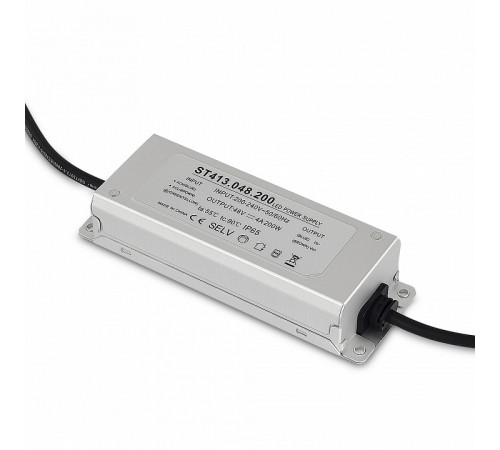 Блок питания ST Luce Band 200Вт DC48В 4А IP65 ST413.048.200 Блок питания ST Luce Band 200Вт DC48В 4А IP65 ST413.048.200
