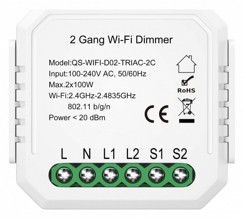 Wi-Fi диммируемое реле ST Luce Around ST9000.500.02CDIM Wi-Fi диммируемое реле ST Luce Around ST9000.500.02CDIM