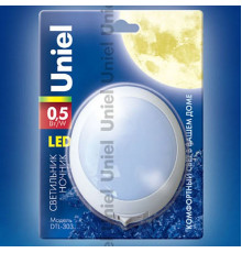 Настенный светодиодный светильник (02742) Uniel DTL-303-Круг/White/3Led/0,5W