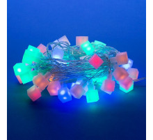 Светодиодная гирлянда (07932) Uniel Кубики 220V разноцветный ULD-S0700-050/DTA MULTI IP20 CUBES-1