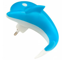 Настенный светодиодный светильник (10313) Uniel DTL-301-Дельфин/Blue/4LED/0,5W