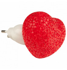 Настенный светодиодный светильник (10325) Uniel DTL-309-Сердечко/Red/1LED/0,1W
