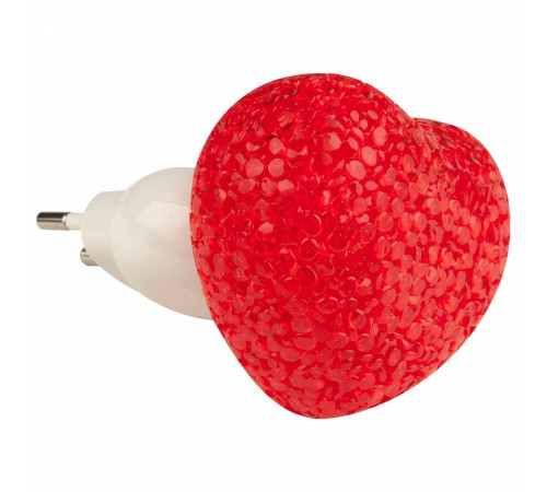 Настенный светодиодный светильник (10325) Uniel DTL-309-Сердечко/Red/1LED/0,1W