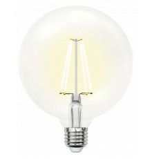Лампа светодиодная филаментная (10534) Uniel E27 10W 3000K прозрачная LED-G125-10W/WW/E27/CL PLS02WH