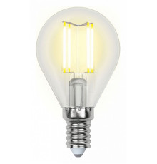 Лампа светодиодная (UL-00000197) Uniel E14 6W прозрачная LED-G45-6W/WW/E14/CL PLS02WH