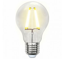Лампа светодиодная филаментная (UL-00000198) Uniel E27 8W 3000K прозрачная LED-A60-8W/WW/E27/CL