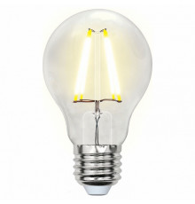 Лампа светодиодная филаментная (UL-00000198) Uniel E27 8W 3000K прозрачная LED-A60-8W/WW/E27/CL
