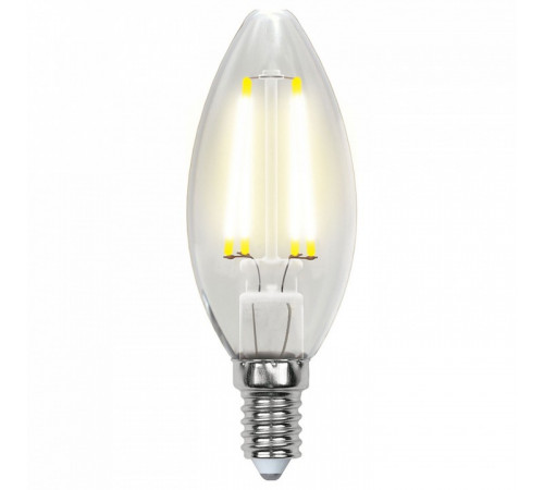 Лампа светодиодная филаментная (UL-00000199) Uniel E14 6W 3000K прозрачная LED-C35-6W/WW/E14/CL PLS02WH Лампа светодиодная филаментная (UL-00000199) Uniel E14 6W 3000K прозрачная LED-C35-6W/WW/E14/CL PLS02WH