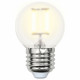 Лампа светодиодная филаментная (UL-00000302) Uniel Е27 6W 3000K матовая LED-G45-6W/WW/E27/FR PLS02WH