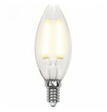 Лампа светодиодная филаментная (UL-00000305) Uniel E14 6W 3000K матовая LED-C35-6W/WW/E14/FR PLS02WH