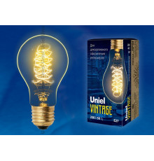 Лампа накаливания (UL-00000475) Uniel E27 40W золотистая IL-V-A60-40/GOLDEN/E27 CW01