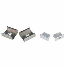 Комплект заглушек и скоб Uniel UFE-N02 SILVER A POLYBAG UL-00000622