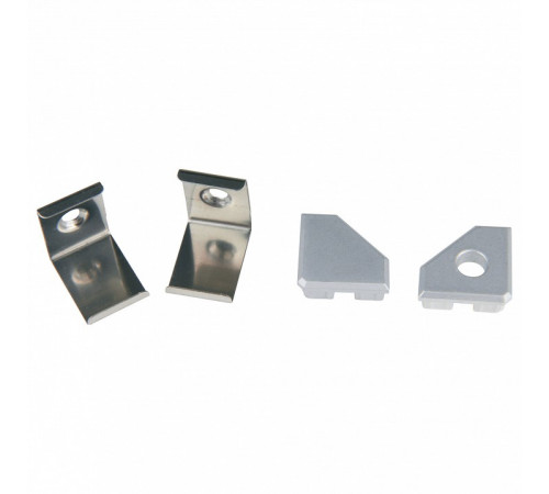 Комплект заглушек и скоб Uniel UFE-N03 SILVER A POLYBAG UL-00000623