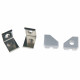 Комплект заглушек и скоб Uniel UFE-N03 SILVER A POLYBAG UL-00000623