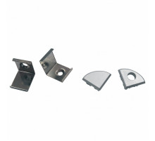 Комплект заглушек и скоб Uniel UFE-N06 SILVER A POLYBAG UL-00000626