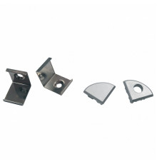Комплект заглушек и скоб Uniel UFE-N06 SILVER A POLYBAG UL-00000626