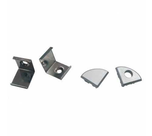 Комплект заглушек и скоб Uniel UFE-N06 SILVER A POLYBAG UL-00000626