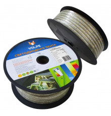 Светодиодная влагозащищенная лента Volpe 7,2W/m 30LED/m 5050SMD RGB 25M ULS-Q215 5050-30LED/m-14mm-IP67-220V-7,2W/m-25M-RGB UL-00000865