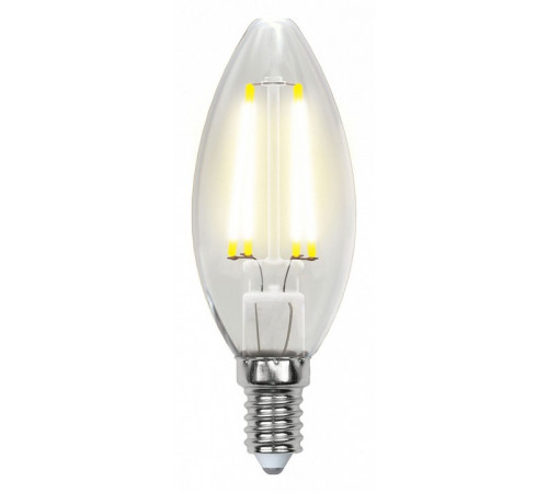 Лампа светодиодная филаментная (UL-00001373) Uniel E14 6W 4000K прозрачная LED-C35-6W/NW/E14/CL PLS02WH Лампа светодиодная филаментная (UL-00001373) Uniel E14 6W 4000K прозрачная LED-C35-6W/NW/E14/CL PLS02WH