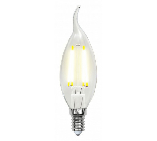 Лампа светодиодная филаментная (UL-00001374) Uniel E14 6W 4000K прозрачная LED-CW35-6W/NW/E14/CL PLS02WH Лампа светодиодная филаментная (UL-00001374) Uniel E14 6W 4000K прозрачная LED-CW35-6W/NW/E14/CL PLS02WH