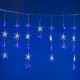 Светодиодная гирлянда (UL-00001410) Uniel занавес 220V белый ULD-E5505-196/DTK WHITE-BLUE IP20 STARS-1