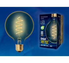 Лампа светодиодная филаментная (UL-00001818) Uniel E27 4W 2250K прозрачная LED-G95-4W/GOLDEN/E27/CW GLV21GO