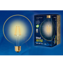 Лампа светодиодная филаментная (UL-00002358) Uniel E27 8W 2250K прозрачная LED-G125-8W/GOLDEN/E27 GLV21GO