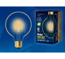 Лампа светодиодная филаментная (UL-00002359) Uniel E27 6W 2250K прозрачная LED-G95-6W/GOLDEN/E27 GLV21GO