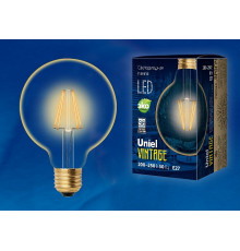 Лампа светодиодная филаментная (UL-00002359) Uniel E27 6W 2250K прозрачная LED-G95-6W/GOLDEN/E27 GLV21GO