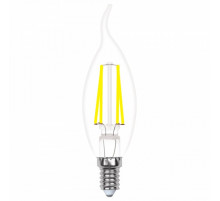Лампа светодиодная филаментная Uniel E14 5W 3000K прозрачная LED-CW35-5W/WW/E14/CL/MB GLM10TR UL-00002368