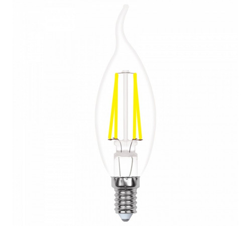 Лампа светодиодная филаментная Uniel E14 5W 3000K прозрачная LED-CW35-5W/WW/E14/CL/MB GLM10TR UL-00002368 Лампа светодиодная филаментная Uniel E14 5W 3000K прозрачная LED-CW35-5W/WW/E14/CL/MB GLM10TR UL-00002368
