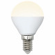 Лампа светодиодная (UL-00002375) Uniel E14 6W 3000K матовая LED-G45-6W/WW/E14/FR/MB PLM11WH