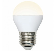 Лампа светодиодная (UL-00002377) Uniel E27 6W 3000K матовая LED-G45-6W/WW/E27/FR/MB PLM11WH