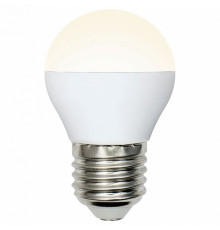 Лампа светодиодная (UL-00002377) Uniel E27 6W 3000K матовая LED-G45-6W/WW/E27/FR/MB PLM11WH