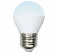 Лампа светодиодная (UL-00002378) Uniel E27 6W 4000K матовая LED-G45-6W/NW/E27/FR/MB PLM11WH