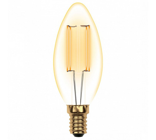 Лампа светодиодная филаментная (UL-00002396) Uniel E14 5W 2250K прозрачная LED-C35-5W/GOLDEN/E14 GLV21GO Лампа светодиодная филаментная (UL-00002396) Uniel E14 5W 2250K прозрачная LED-C35-5W/GOLDEN/E14 GLV21GO