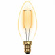 Лампа светодиодная филаментная (UL-00002396) Uniel E14 5W 2250K прозрачная LED-C35-5W/GOLDEN/E14 GLV21GO