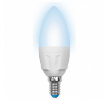Лампа светодиодная (UL-00002411) Uniel E14 7W 4000K матовая LED-C37 7W/NW/E14/FR PLP01WH