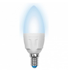 Лампа светодиодная (UL-00002411) Uniel E14 7W 4000K матовая LED-C37 7W/NW/E14/FR PLP01WH