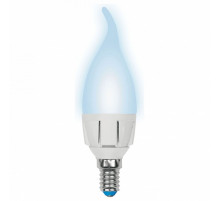 Лампа светодиодная (UL-00002415) Uniel E14 7W 4000K матовая LED-CW37 7W/NW/E14/FR PLP01WH