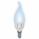 Лампа светодиодная (UL-00002415) Uniel E14 7W 4000K матовая LED-CW37 7W/NW/E14/FR PLP01WH