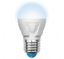 Лампа светодиодная (UL-00002418) Uniel E27 7W 4000K матовая LED-G45 7W/NW/E27/FR PLP01WH