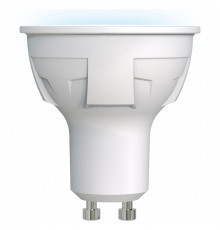 Лампа светодиодная (UL-00002421) Uniel GU10 6W 4000K матовая LED-JCDR 6W/NW/GU10/FR PLP01WH